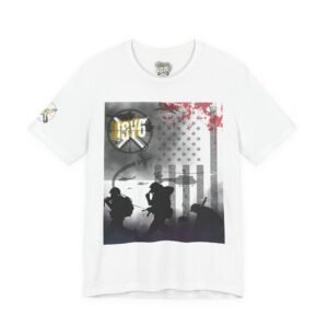 Veteran Tribute Tee — 1st Cavalry Silhouette American Flag T-Shirt