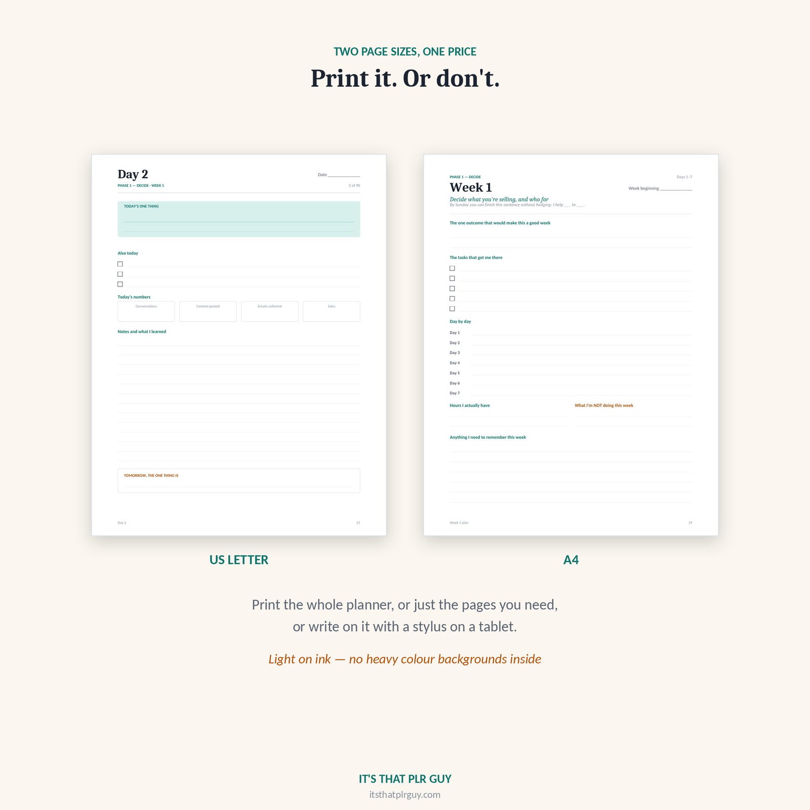 90-Day Digital Business Launch Planner — It’s That PLR Guy