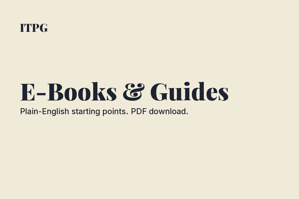 E-books & guides